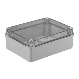S-BOX 416-P virsapmetuma nozarkārba IP65 caurspīdīgs vāks, pelēka