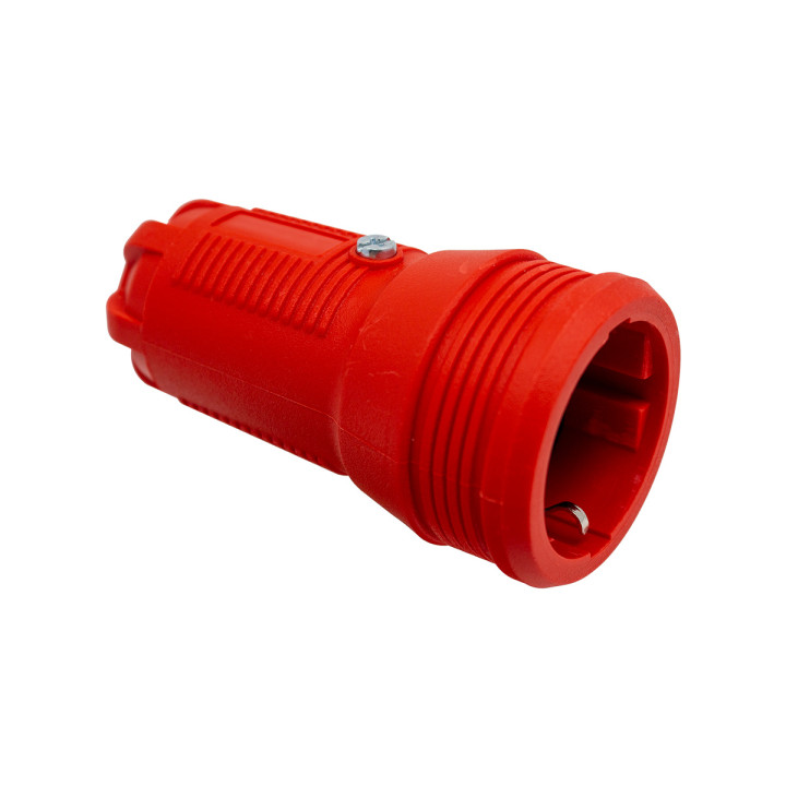 VEXEN PRO резиновая розетка красная без крышки 2P+E 16A