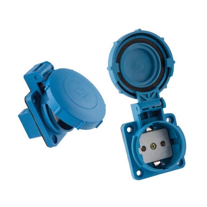 Rozete sadalnem 1F 16A zila  IP67