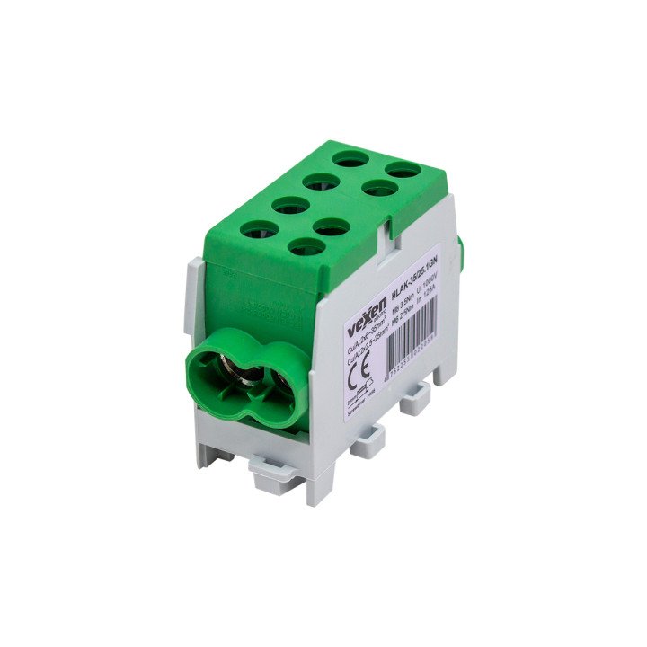 HLAK terminal Al/Cu 2×35-2×25 mm zaļš