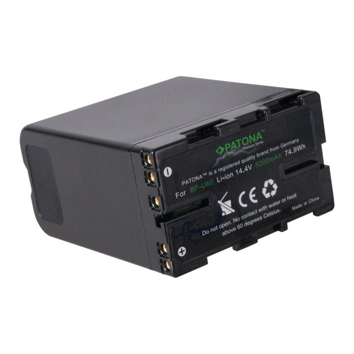 Patona PT1242 Battery for Sony BP-U60 5200mAh Li-Ion 14.4V