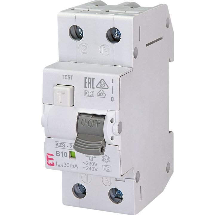 ETI KZS-2M B10/0,03 kombinēts noplūdes automāts