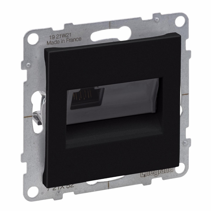 Legrand SUNO melna rozete RJ45 Cat.6 UTP