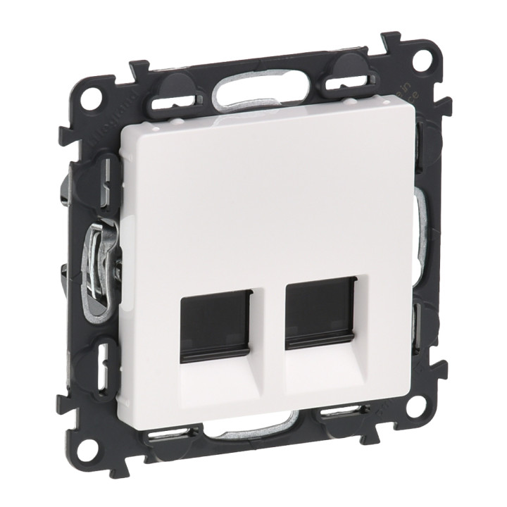 Valena Life 2 × RJ45 Cat.6 UTP lizdo, balta