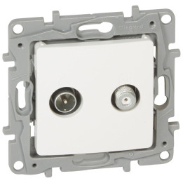 Legrand Niloe TV/SAT rozete caur 14dB balta
