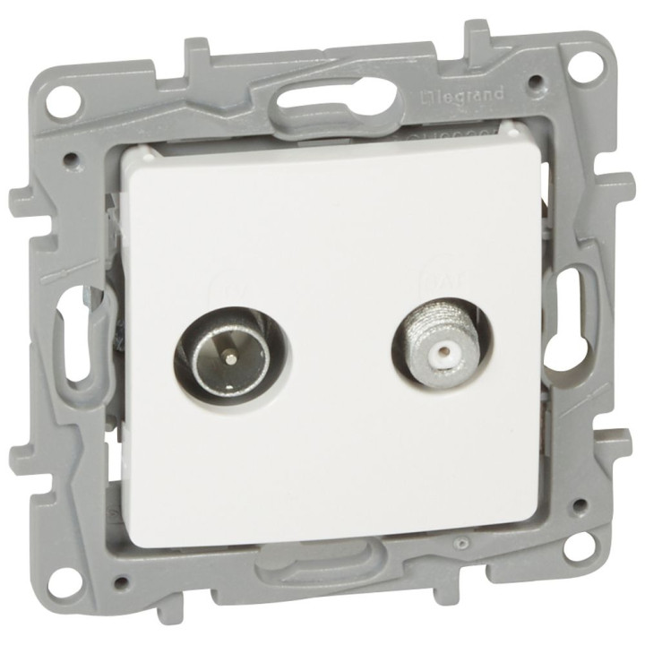 Legrand Niloe TV/SAT rozete caur 14dB balta