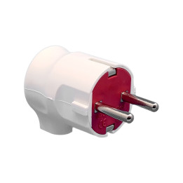 VEXEN VX1004W L-veida kontaktdakša ar zemējumu, balta