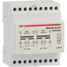 Tmc 63/24 drošības transformators 63VA 400/12-24V