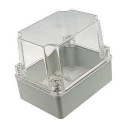 S-BOX коробка IP65 150x110x140mm прозрачная крышка, серая