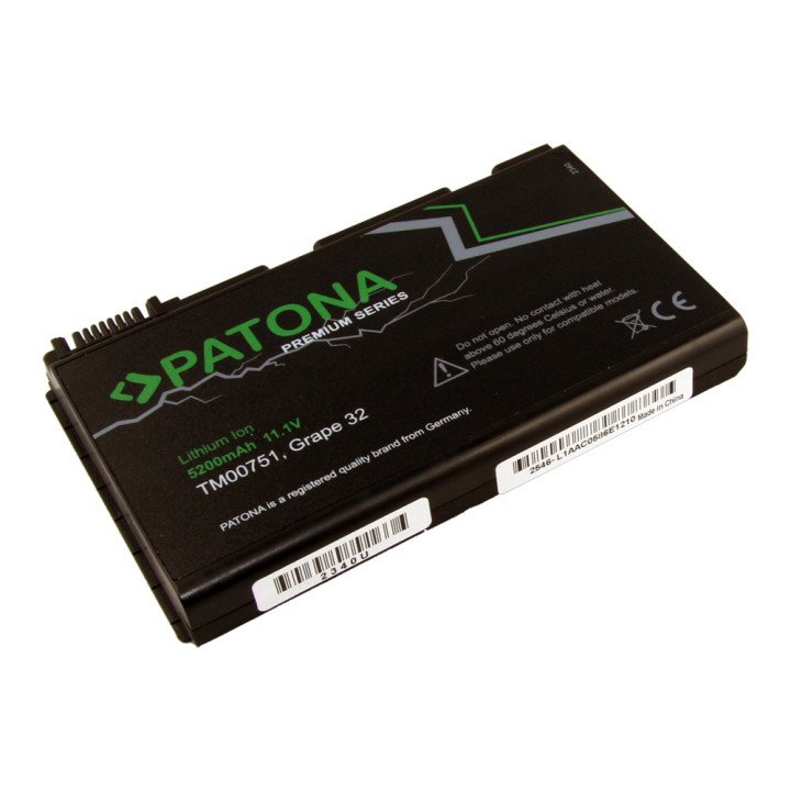 Patona PT2340 Battery for ACER EXTENSA 5220 5200mAh 11.1V Li-Ion Premium