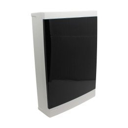 Distribution box wall mounted 36 modules, transparent door, IP40