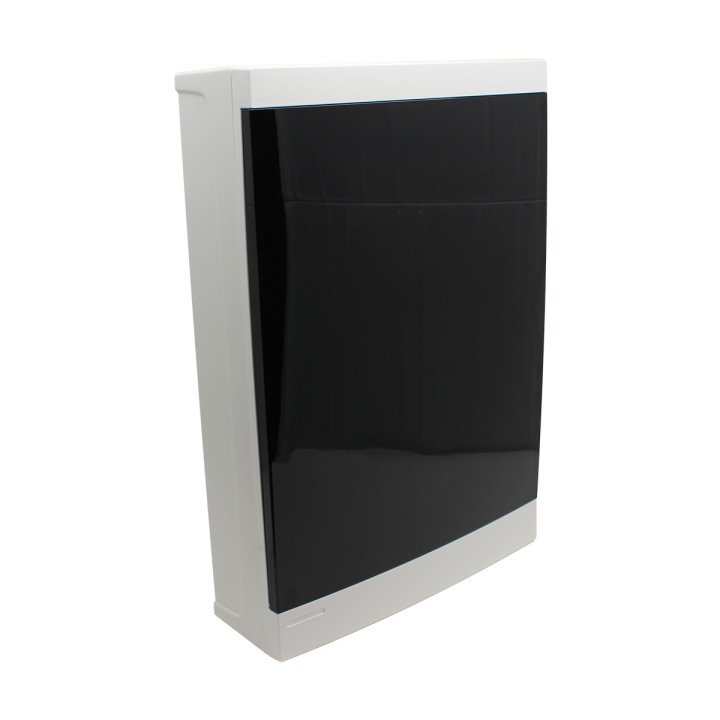 Distribution box wall mounted 36 modules, transparent door, IP40