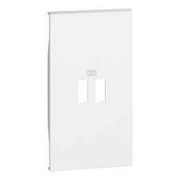 Bticino Living Now USB rozetes vāks, 2 moduli, balts