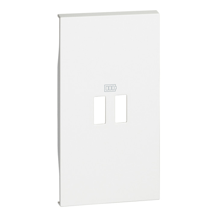 Bticino Living Now Крышка USB розетки, 2 модуля, белая
