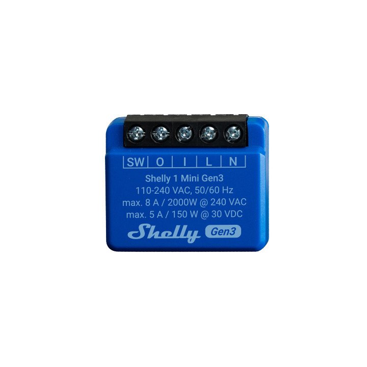 Shelly 1 Mini Gen3 Wi-Fi Bluetooth коммутатор