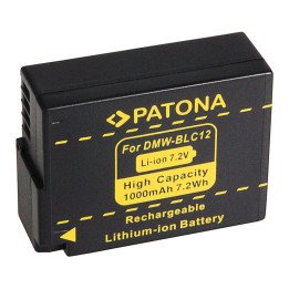 Patona Battery Panasonic DMW-BLC12 1000mAh Li-Ion with Infochip