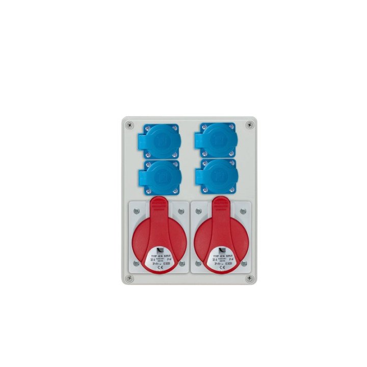 R-BOX 240 rozešu sadalne 2x32A 4x230V IP44
