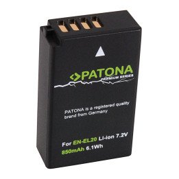 Patona PT1270 Battery for Nikon EN-EL20 850mAh Li-ion