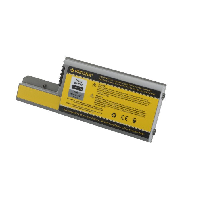Patona PT2066 Laptop Battery for Dell Latitude D820 6600mAh 11.1V Li-Ion