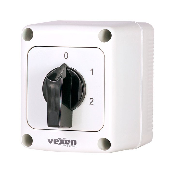 VEXEN многопозиционный переключатель 0-1-2 3P 25A IP65
