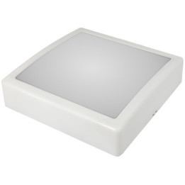 IRYS LED 9W gaismeklis ar matēto plafonu balta krāsa korpusu 4000K 900lm IP44 IK10