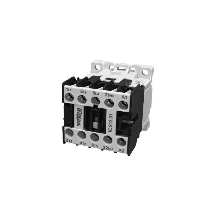ICS12.01 мини-контактор 5,5kW, 12A, 3NO+1NC, 230VAC