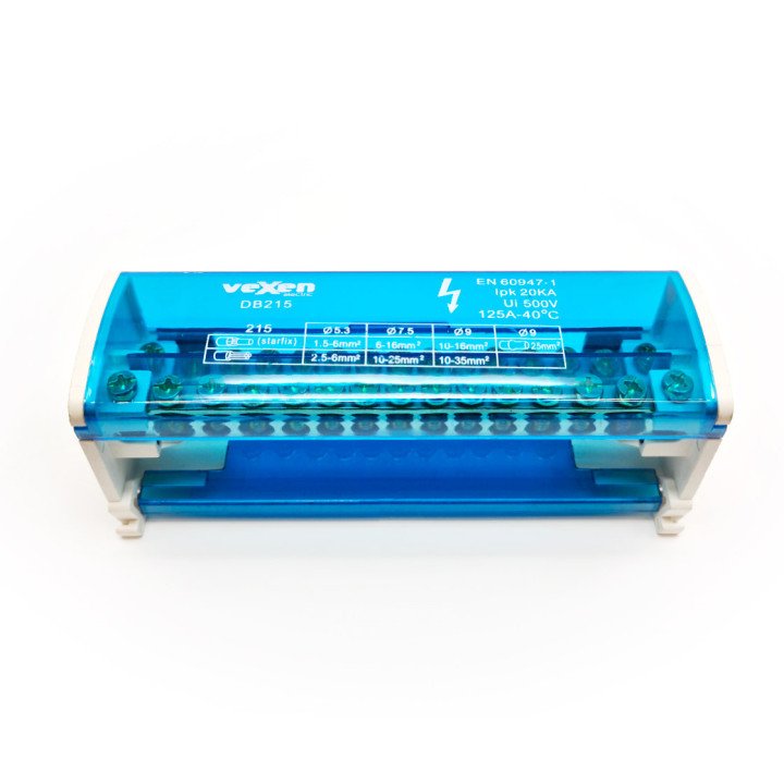 Распределительный блок  2x15, 125A/500V