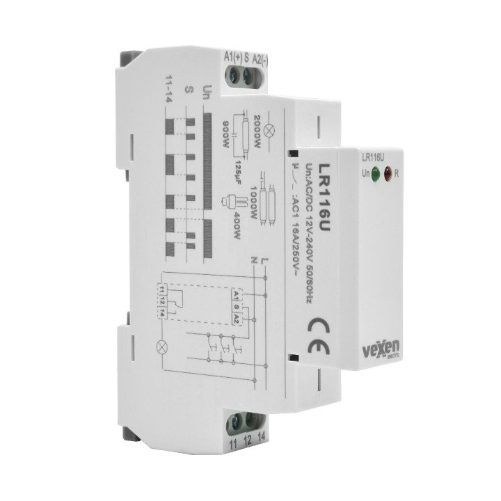VEXEN LR116U импульсное реле 1CO 16A 12-240V