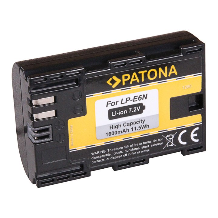Patona PT1260 Battery Canon LP-E6/LP-E6N 1600mAh Li-Ion