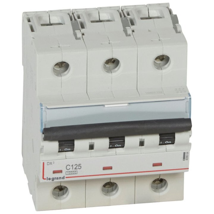 DX3 automātiskais slēdzis 3P C 125 A 10kA