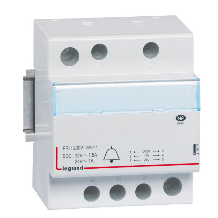 Legrand zvana transformators 230V/24-12V 24-18VA