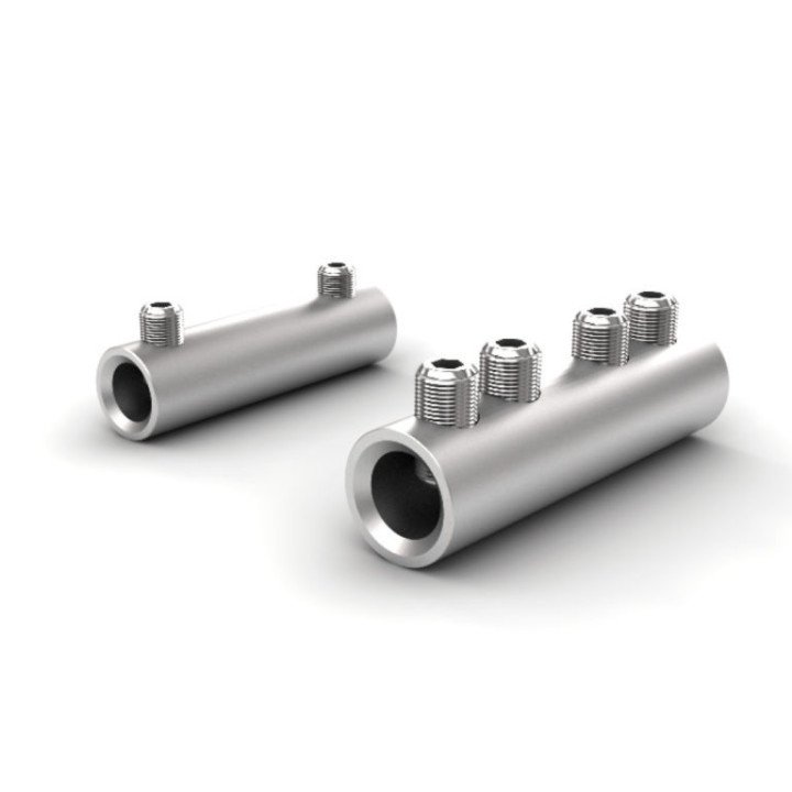 Caurtekošs savienotājs Al Cu 1.5-10mm