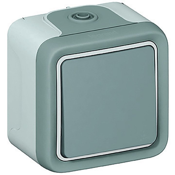 Plexo кнопка серая NO контакт IP55 10 A