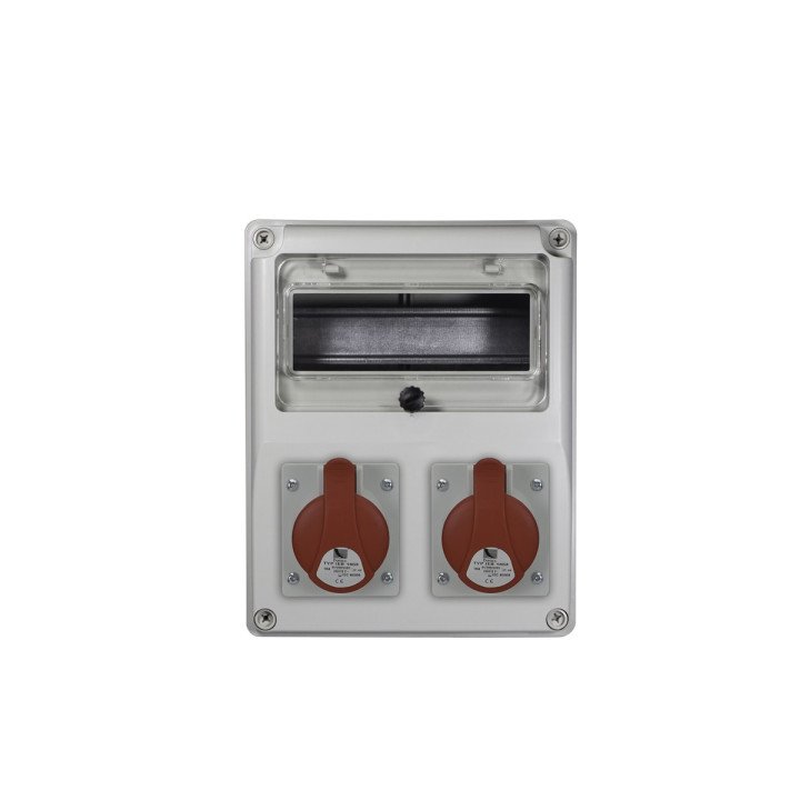 R-BOX 240 rozešu sadalne 2x16A/5p ar moduliem IP44