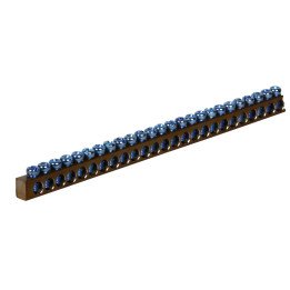 Pollmann 63A misiņa spaile 9x6,5x1000 mm