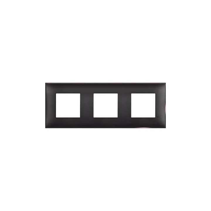 Classia Frames чёрная матовая рамка, 3 места