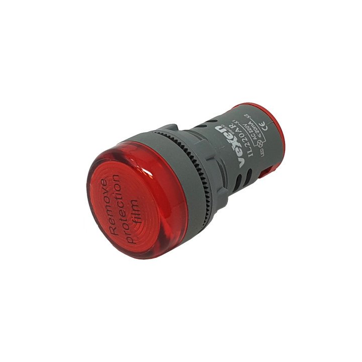 IL220AR LED sarkana signallampa 230V AC