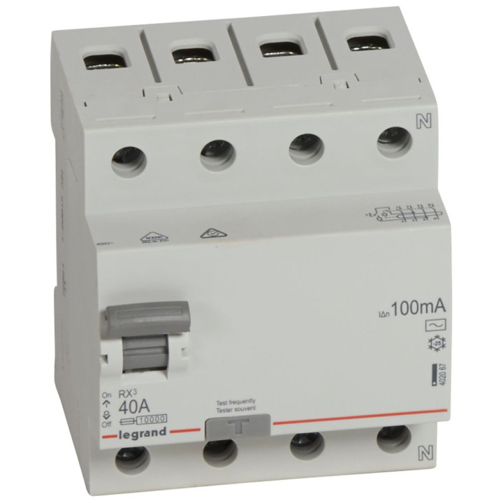Legrand RX3 FI-slēdzis 4P 40A 100mA