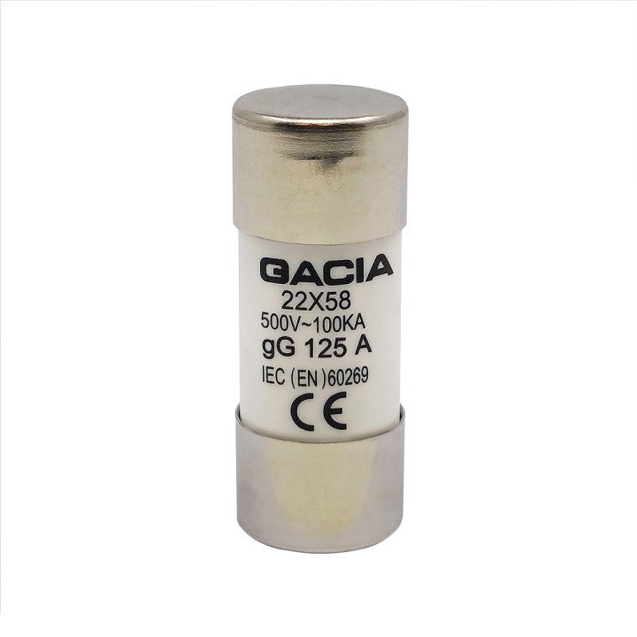 22x58 gG 125A цилиндрический предохранитель 500VAC