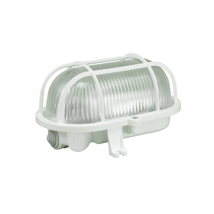 OWAL 100 gaismeklis laiviņa ar plastmasas režģi E27 100W IP44
