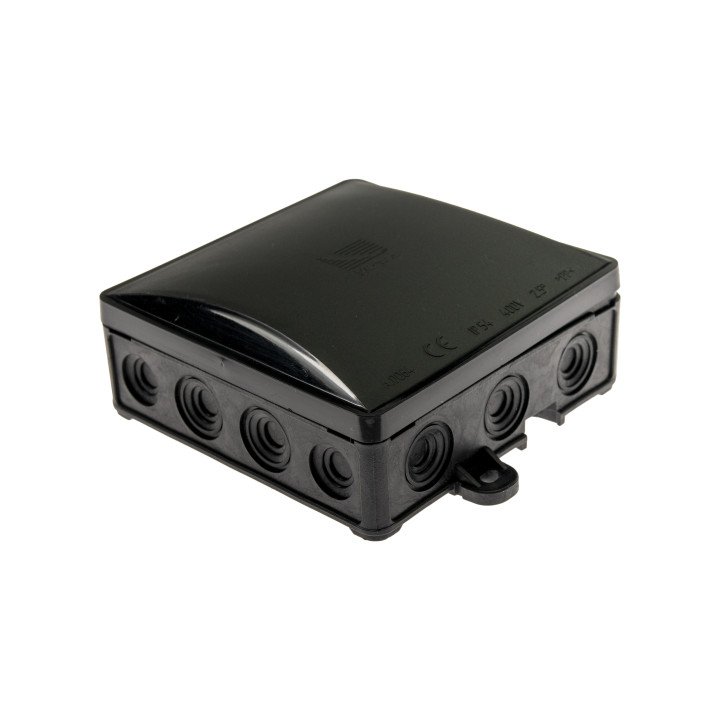 Pawbol коробка надштукатурная IP54 95x95x40mm черная с муфтами