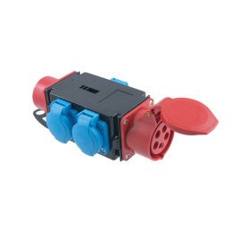 Распределитель розеток 1x16A 3x230V вводная вилка IP44