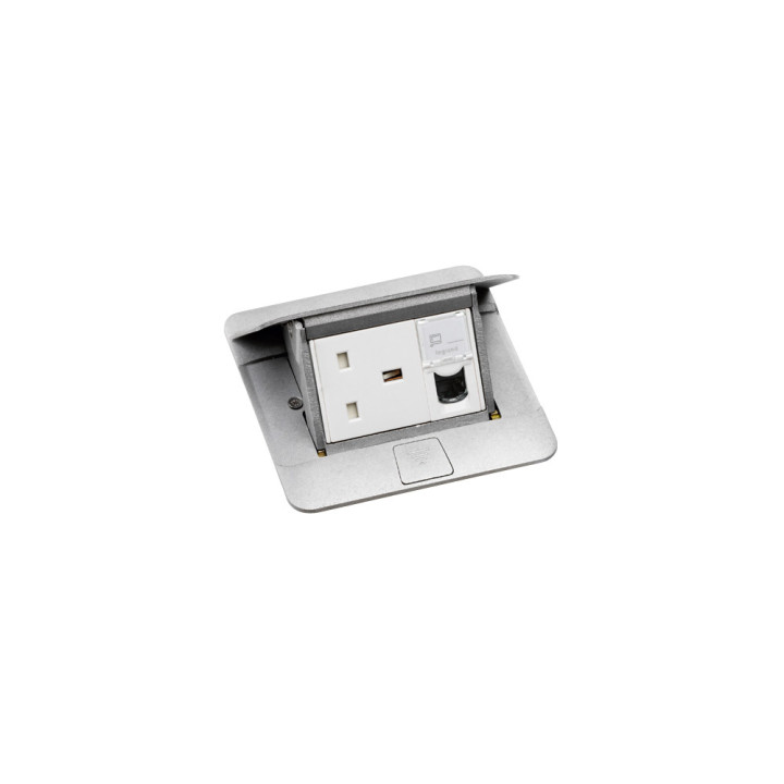 Legrand Pop-Up 3 moduļi — alumīnijs