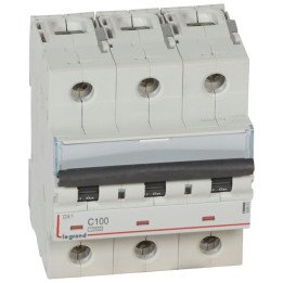 DX3 automātiskais slēdzis 3P C 100 A 10kA