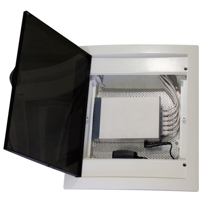 Шкаф SCHUKO прозрачная дверь IP40