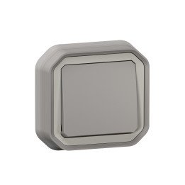 Legrand PLEXO двухполюсный выключатель серый