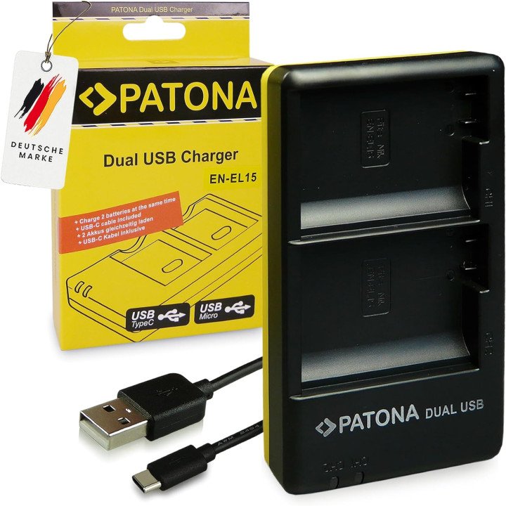 Patona PT1965 Dual Quick Зарядное для Nikon EN-EL15/EN-EL15B