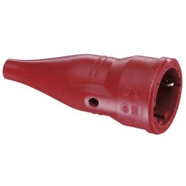 ABL Schuko kontaktligzda, sarkana, 250V 16A IP44