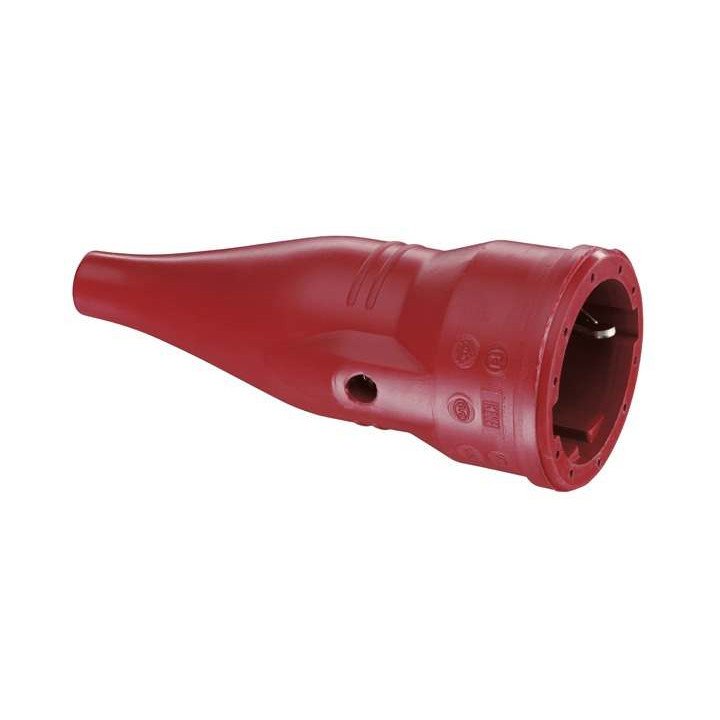 ABL резиновая розетка Schuko, красная, 250V 16A