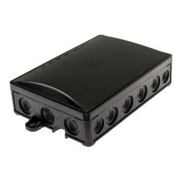 Pawbol коробка надштукатурная IP54 135x95x40mm черная с муфтами
